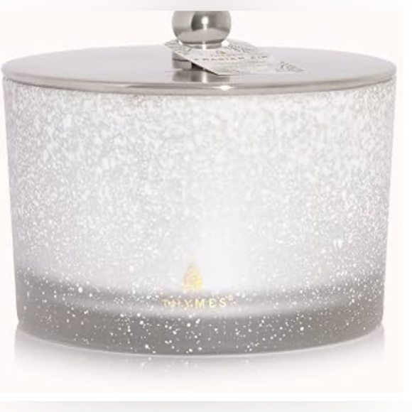 Thymes Frasier Fir Flocked Jar Candles – Holiday Scented Candles (3-Wick, 18 oz) - Picture 7 of 7
